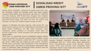 Sosialiasi Kredit UMKM Provinsi NTT
