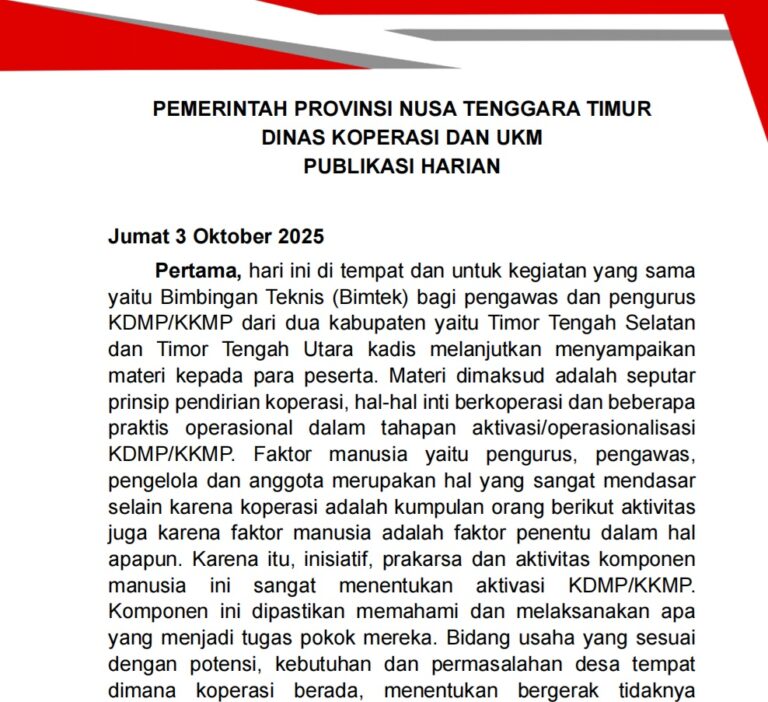 Publikasi Harian - Jumat, 3 Oktober 2025