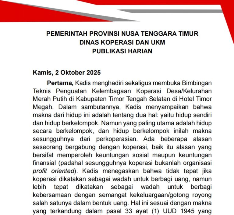 Publikasi Harian - Kamis, 2 Oktober 2025