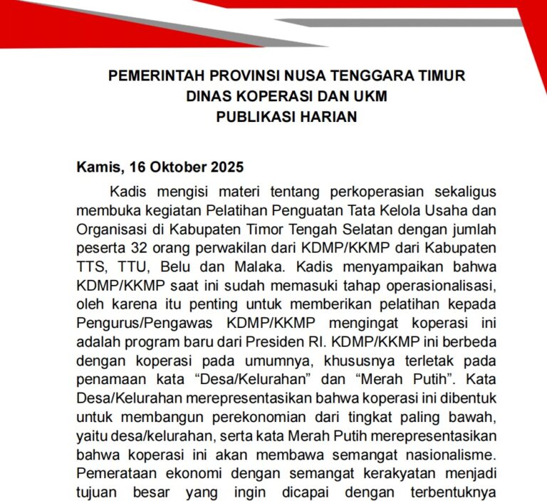 Publikasi Harian - Kamis-Sabtu, 16-18 Oktober 2025